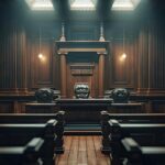 Discover how AI is transforming the courtroom from automated document reviews and AI judges to real-time transcription and predictive analytics. Explore the benefits, ethical dilemmas, and future of AI in legal practice.